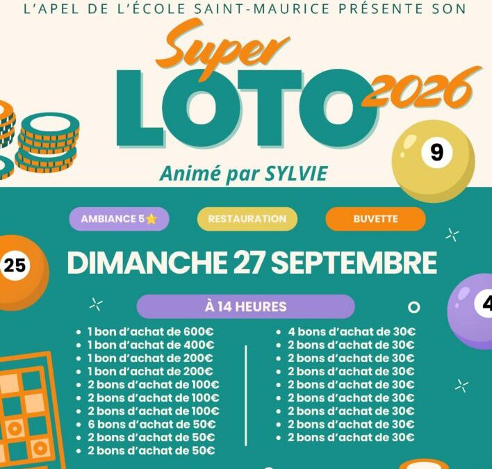 Super Loto de l’école